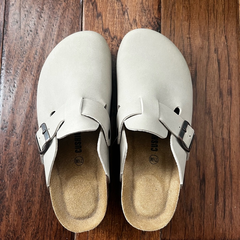 Casual Beige Platform Clogs